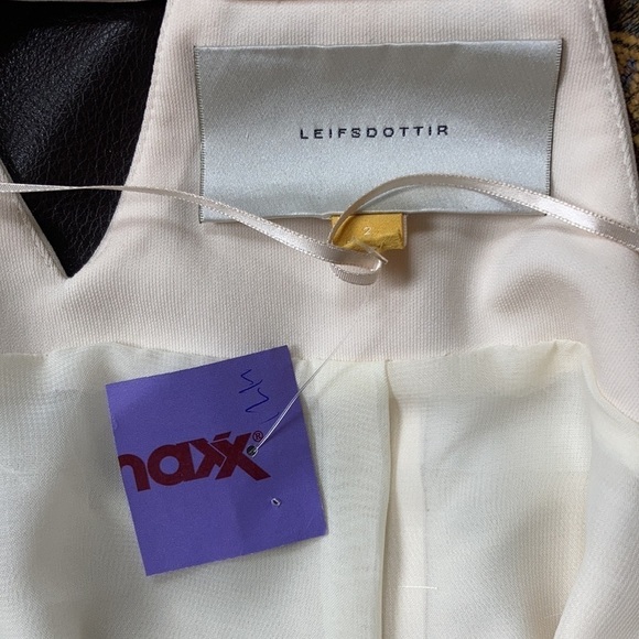 𝅺LEIFSDOTTIR ivory cropped blazer SZ 2 NWT $398 - Picture 10 of 12